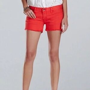 Lucky Brand Red Jean Shorts Casual Summer Style